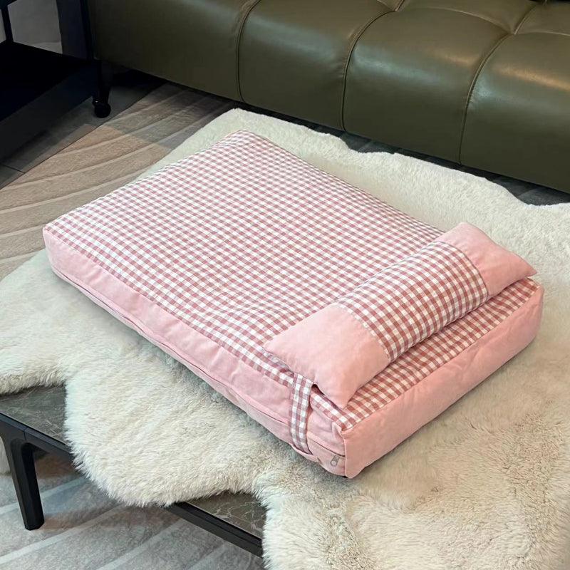 LMODO® Plaid Pet Bed - KIKOPALS