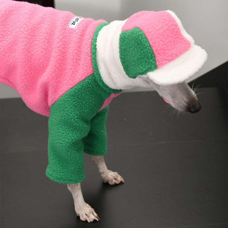 FuzFuz® Fleece Lined Four-Legged Dog Sweater for Italian Greyhound & Whippet