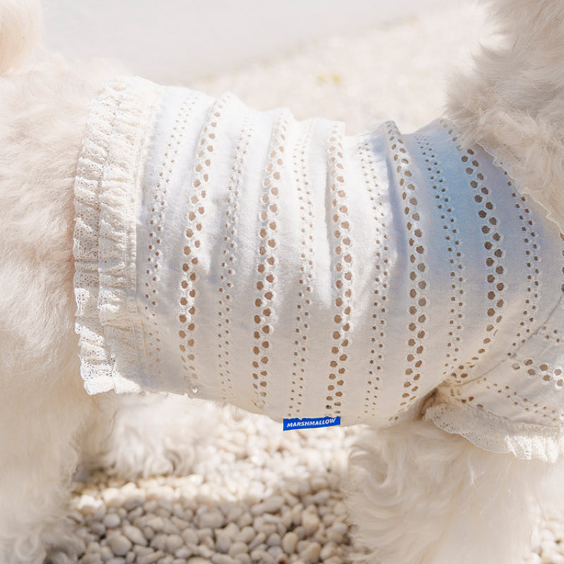 MARSHMALLOW® Breathable Lace T-Shirt for Dogs – Summer Cool Wear