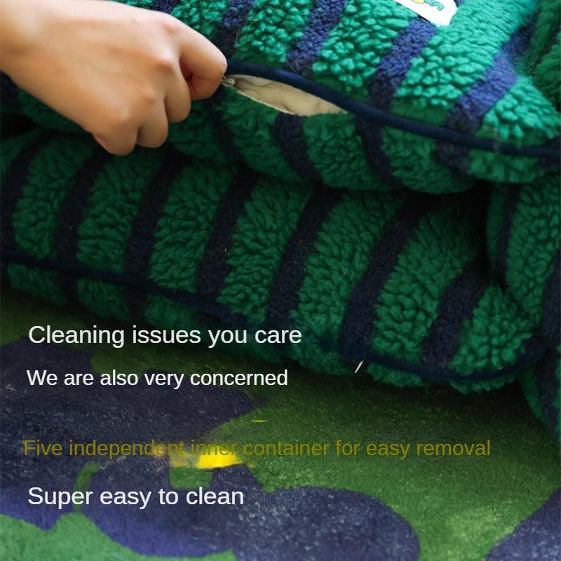 Wooligan® Striped Antibacterial Pet Sofa Bed - KIKOPALS