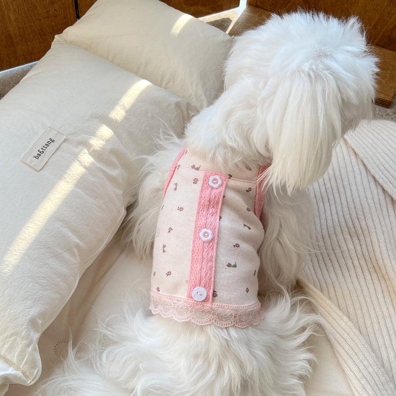 PalettePet® Pink Lace Flower Pet Tank Top - KIKOPALS