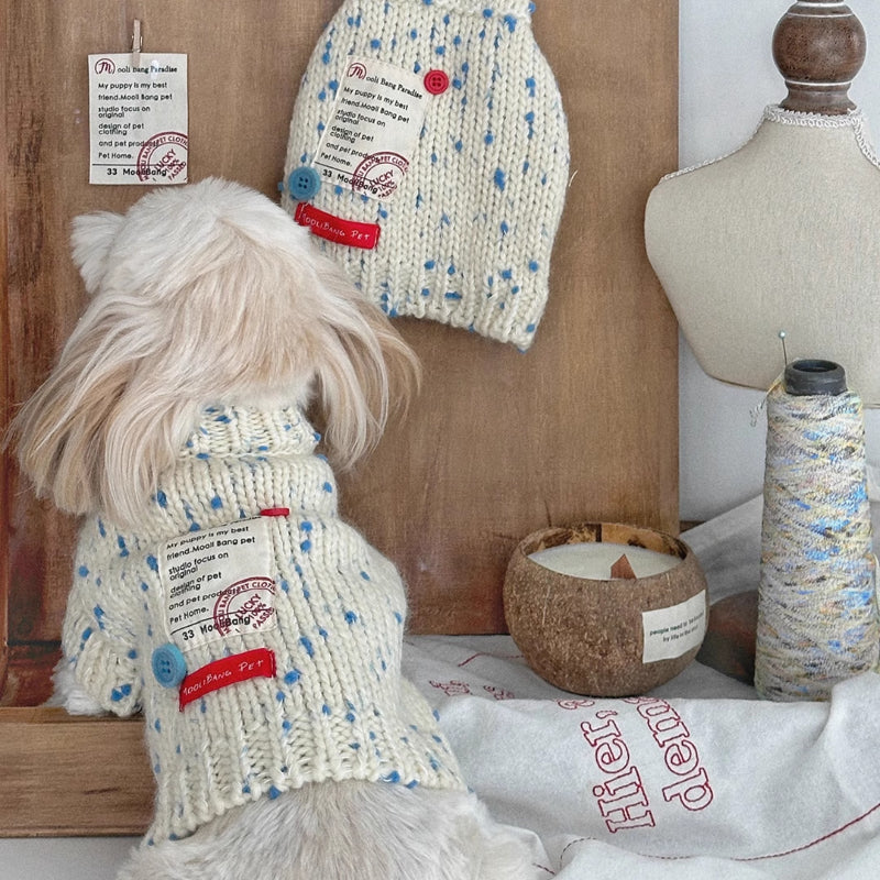 MooliBang® Vintage Knitted Sweater for Small Dogs