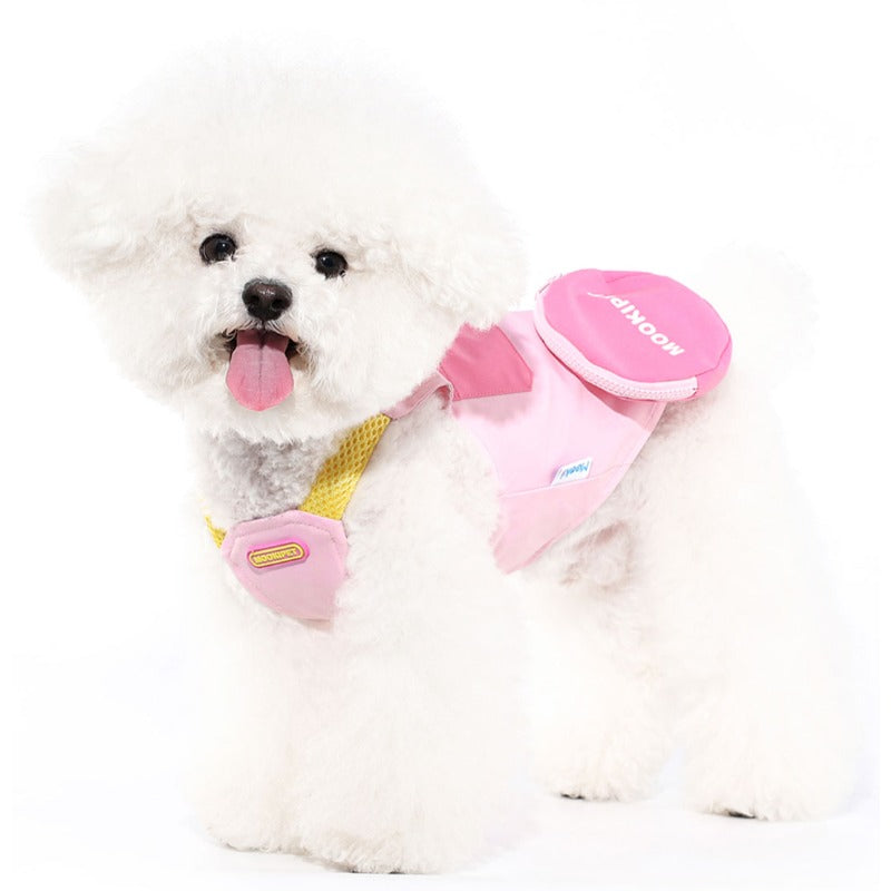 MookiPet® Mushroom Pendant Functional Vest - Pink for Dogs