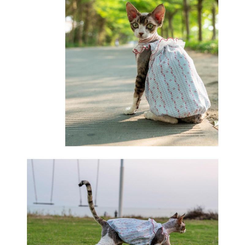 GINGERAIN® Cotton Lace Cat Dress - KIKOPALS