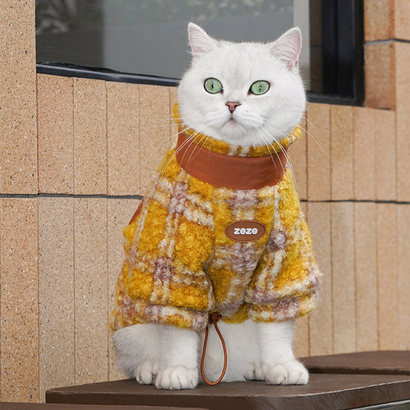 ZEZE® Striped Pet Jacket for Dogs – Warm and Stylish