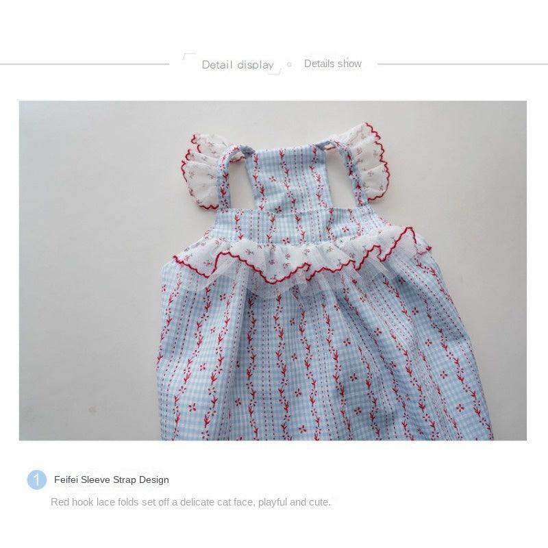 GINGERAIN® Cotton Lace Cat Dress - KIKOPALS