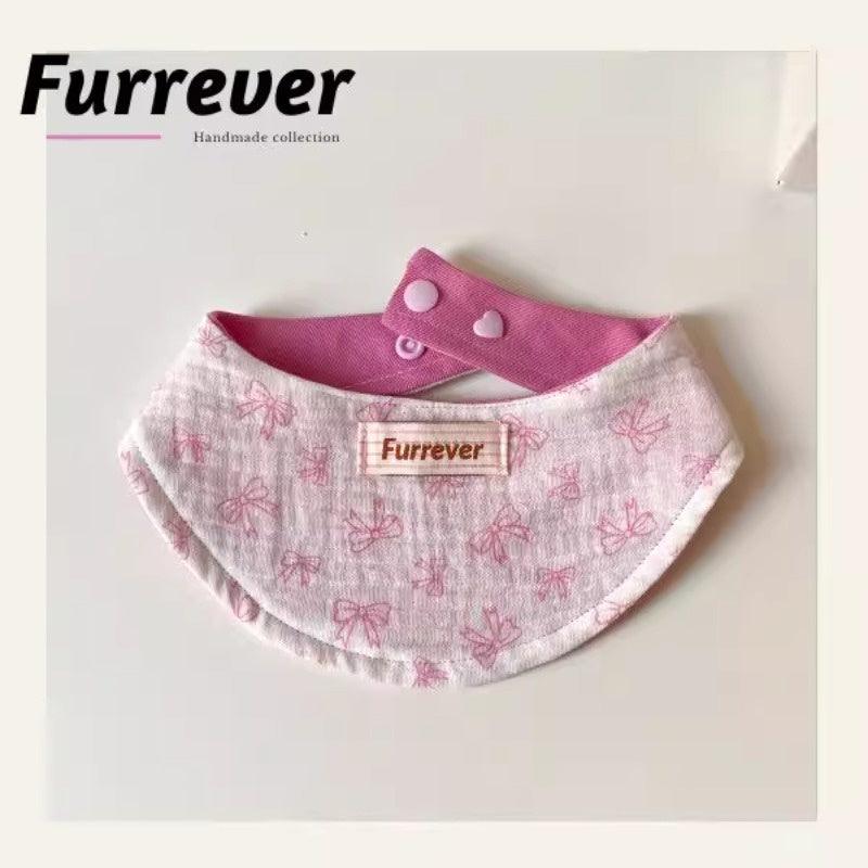 Furrever® Pink Bow-Tie Pet Bib - KIKOPALS