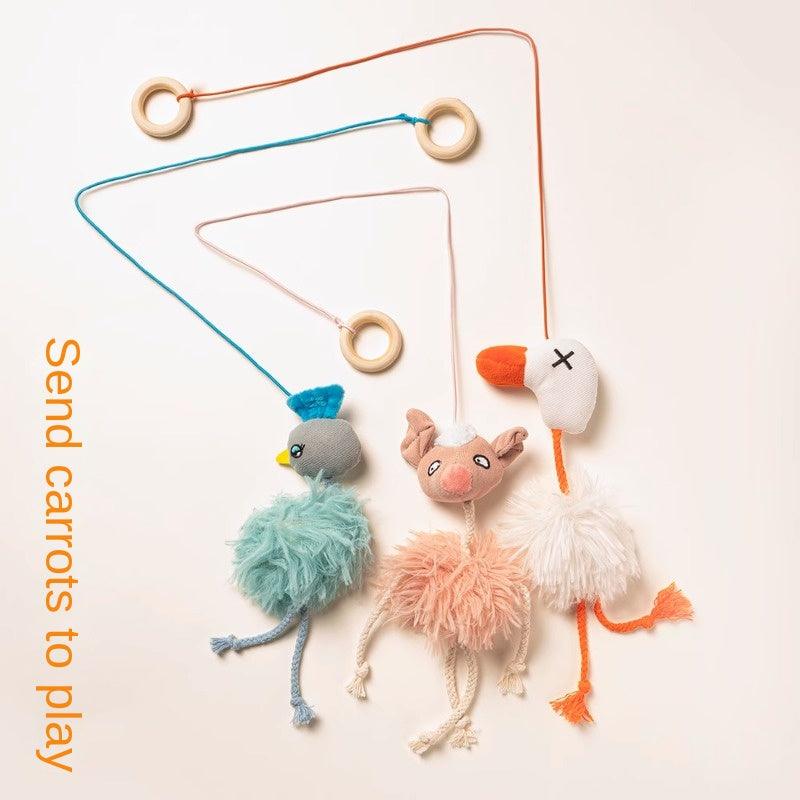 PETSVILLE® Elastic Cat Teaser Wand Toy - KIKOPALS