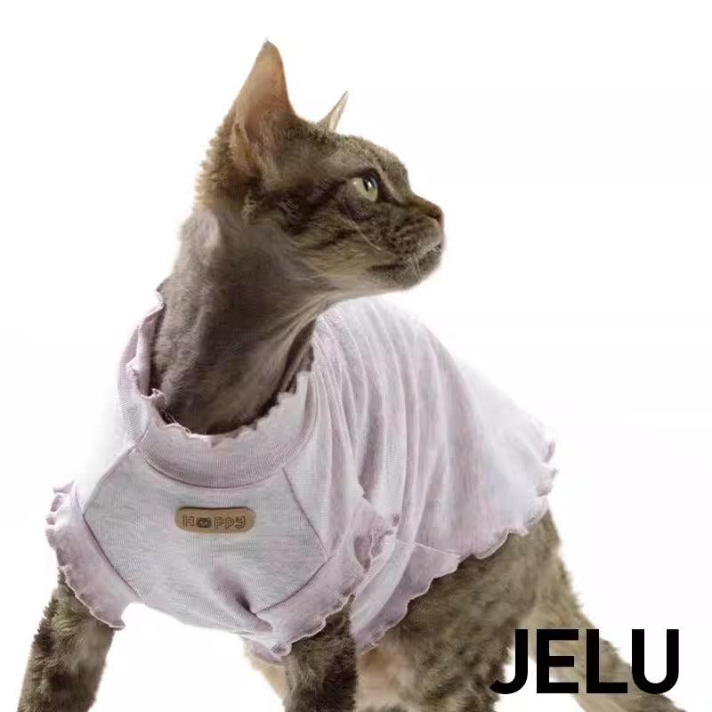 JELU® Ruffled Sleeve Cat Vest - KIKOPALS
