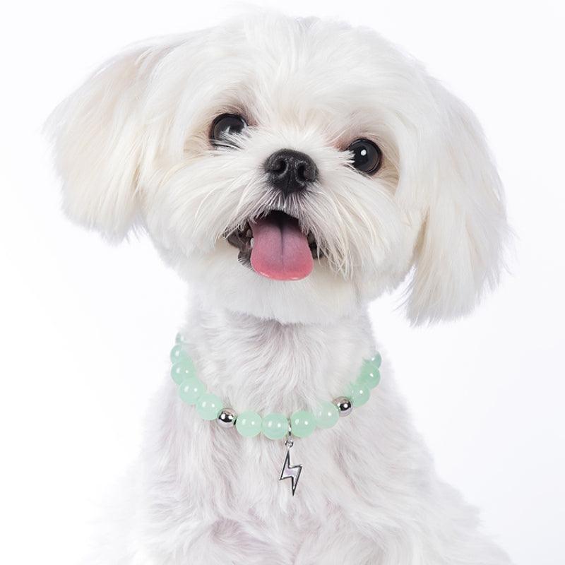 MQPET® Lightning Pendant Jade Pet Necklace - KIKOPALS