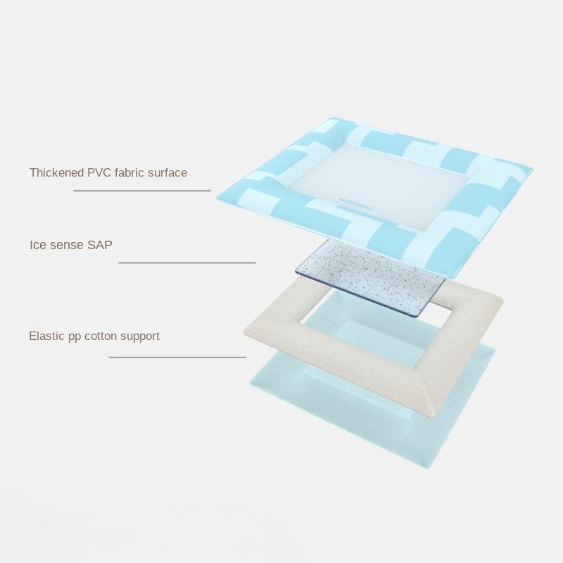 WURENDAO® Blue Plaid Square Cooling Mat - KIKOPALS