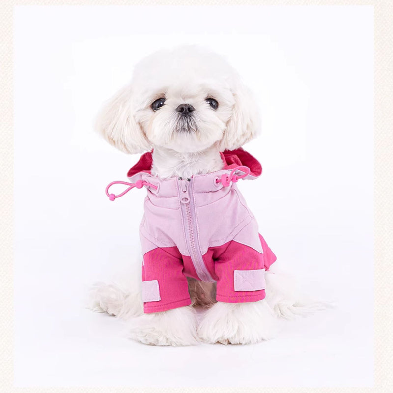 MookiPet® Sweet & Cool Hooded Jacket for Dogs & Cats - Rose Pink