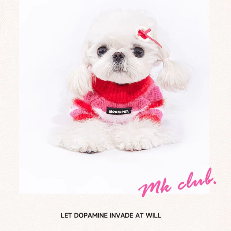 MookiPet® Love Power Generation Sweater - Red for Dogs & Cats