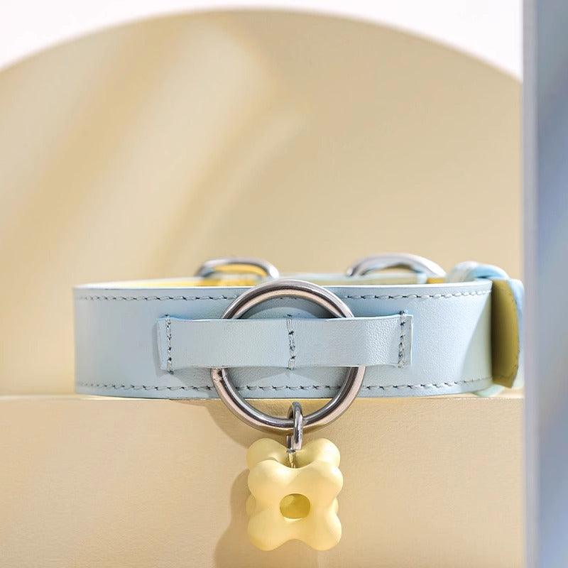 Dottylab® Leather Flower Pet Collar - KIKOPALS