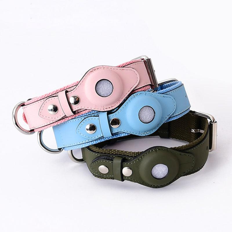 Minly® Leather Dog Collar & Leash Set for Airtag - KIKOPALS