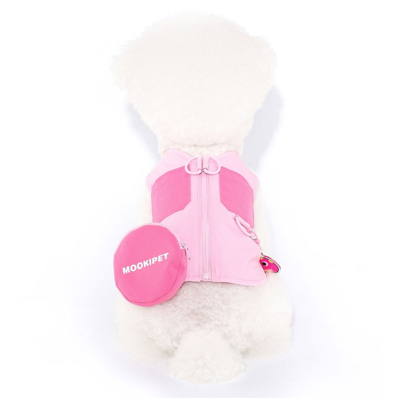 MookiPet® Mushroom Pendant Functional Vest - Pink for Dogs