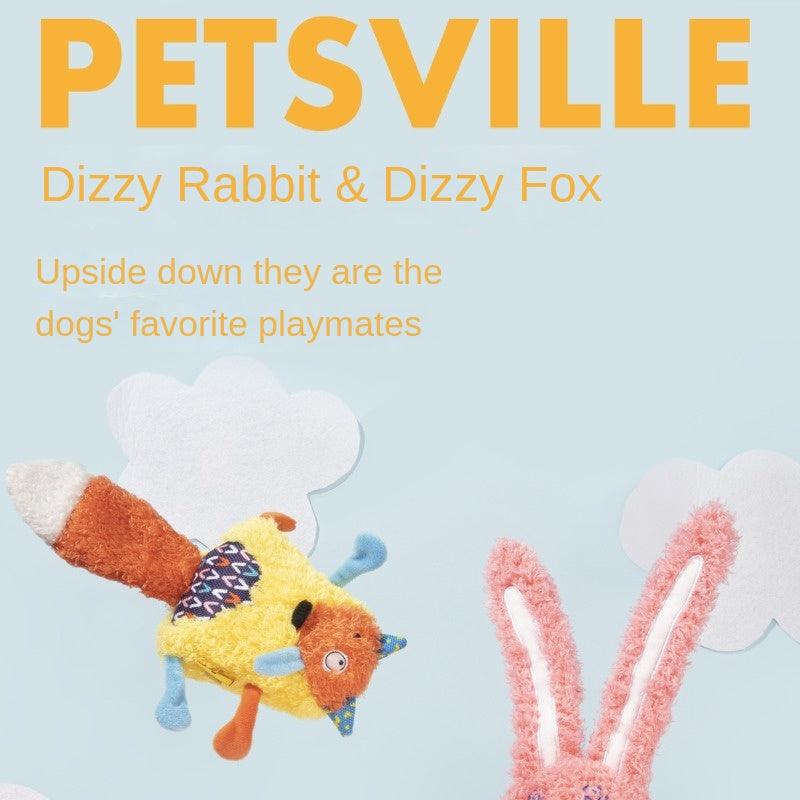 PETSVILLE® Dizzy Rabbit & Fox Series Dog Toy - KIKOPALS