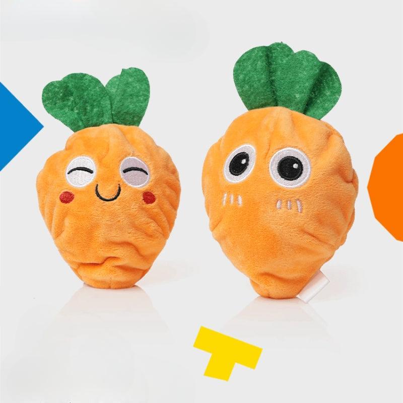 MoovaLab® Plush Carrot Chew Dog Toy - KIKOPALS