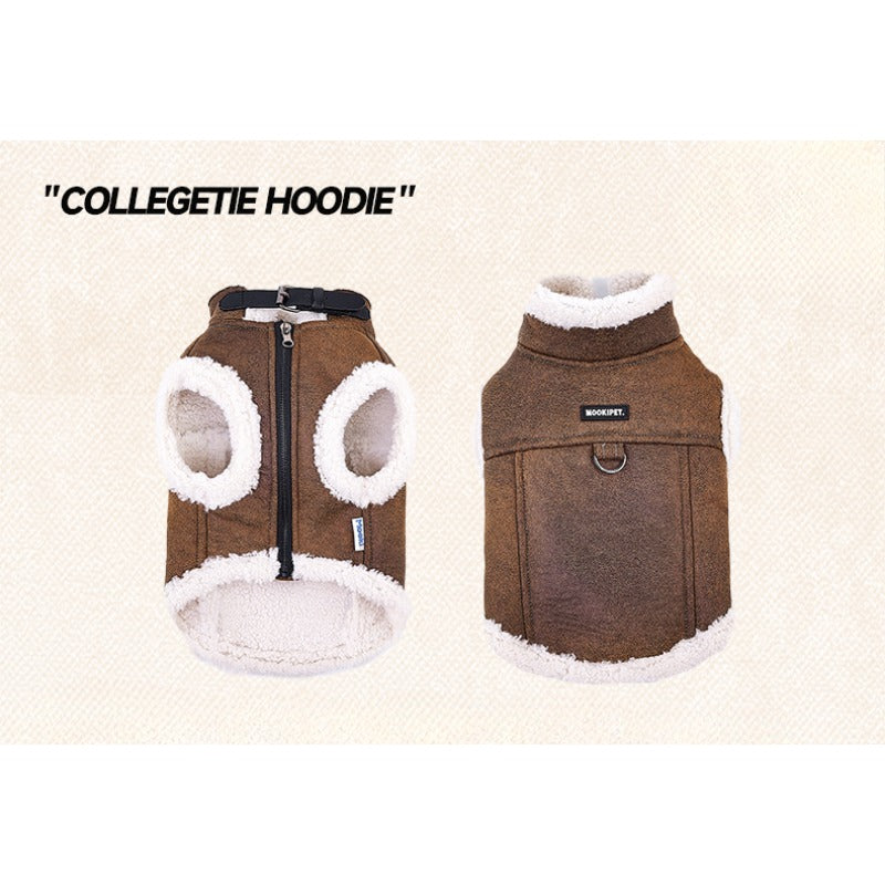 MookiPet® Suede Motorcycle Jacket for Dogs