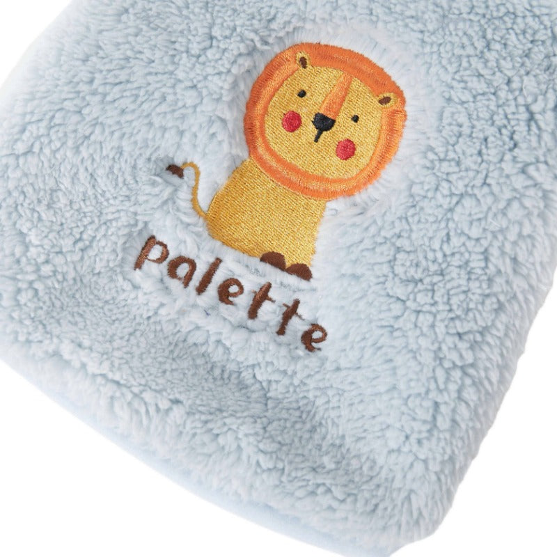 PalettePet® Cozy Lion Embroidery Jacket for Dogs – Light Blue