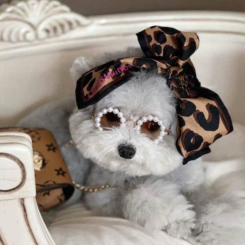 KIKOPALS® Pet Aviator Hat & Pearl Sunglasses - KIKOPALS