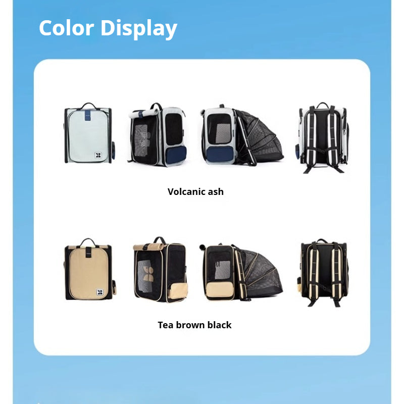 HiDREAM® Breathable Canvas Pet Backpack for Cats and Small Dogs