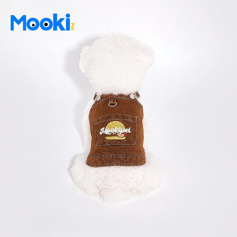 MookiPet® Hamburger Dog Denim Vest - KIKOPALS