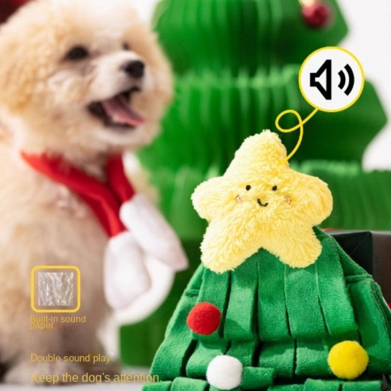 PETSVILLE® Reindeer Ball & Starry Christmas Tree Dog Toy - KIKOPALS