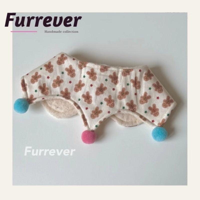 Furrever® Gingerbread Man Pet Shawl Bib - KIKOPALS