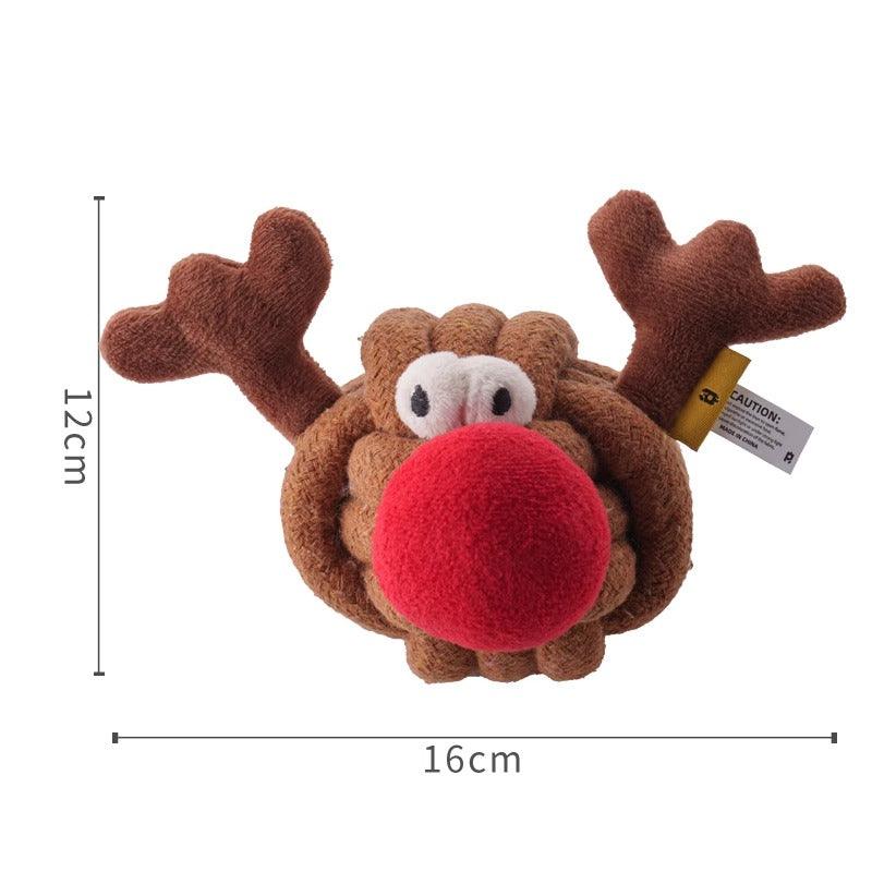 PETSVILLE® Reindeer Ball & Starry Christmas Tree Dog Toy - KIKOPALS
