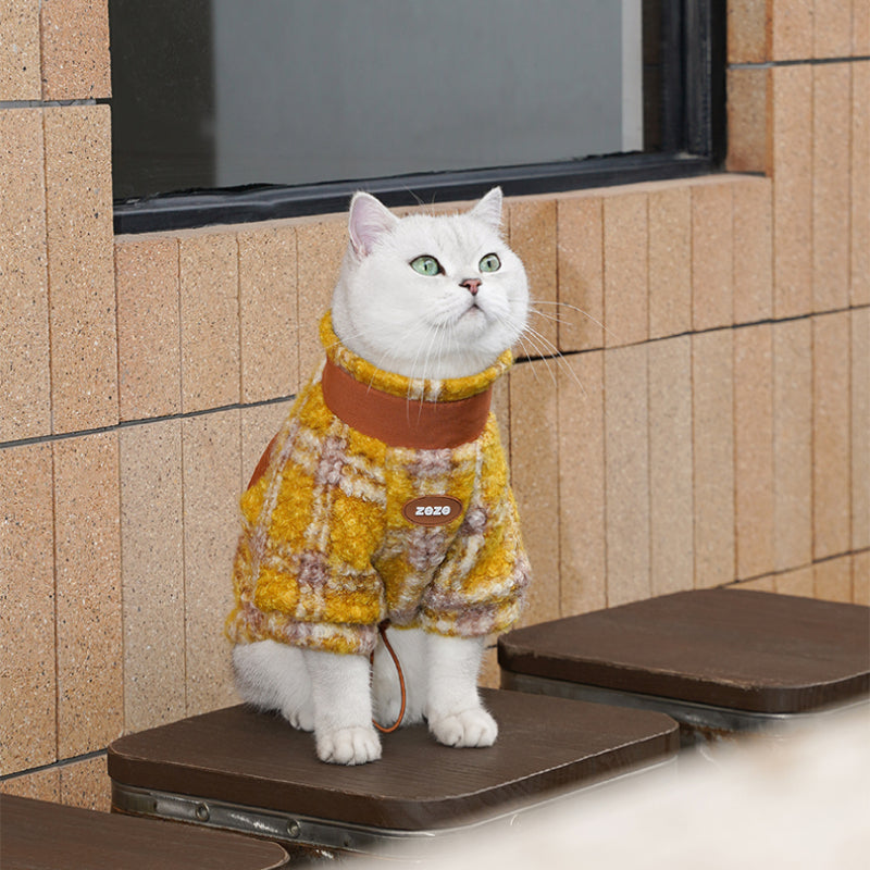 ZEZE® Striped Pet Jacket for Dogs – Warm and Stylish