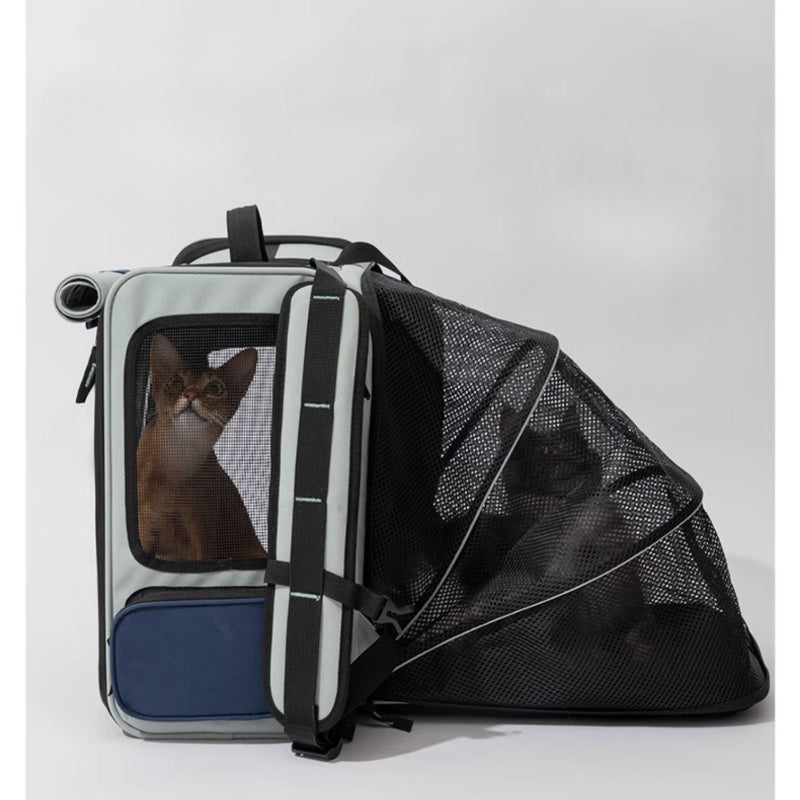 HiDREAM® Breathable Canvas Pet Backpack for Cats and Small Dogs