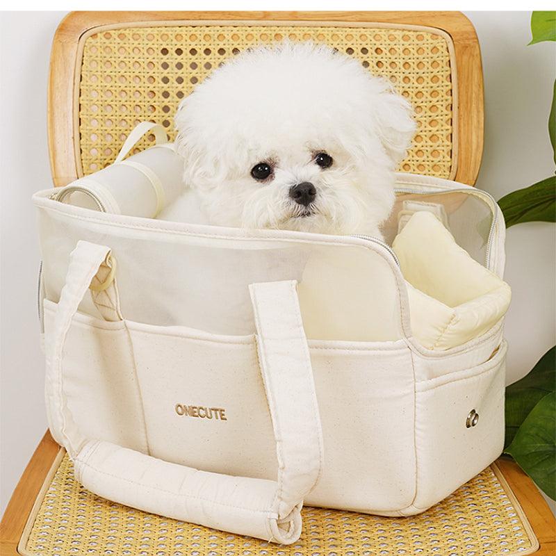 ONECUTE® White Pet Carrier - KIKOPALS