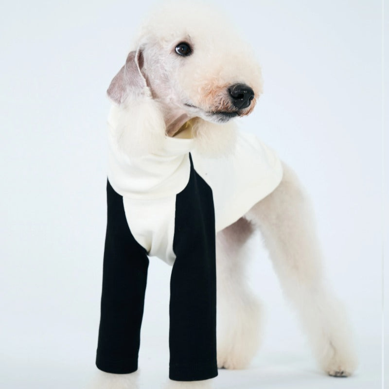 egge® Black & White Dog Hoodie for Medium Breeds