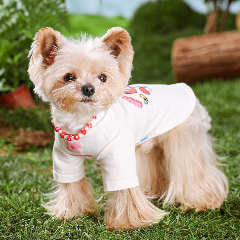 MookiPet® White T-Shirt for Dogs & Cats