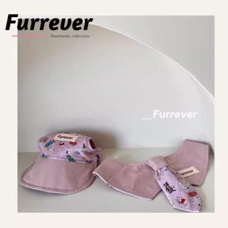 Furrever® Warm Rubber Purple Dog Baseball Cap - KIKOPALS