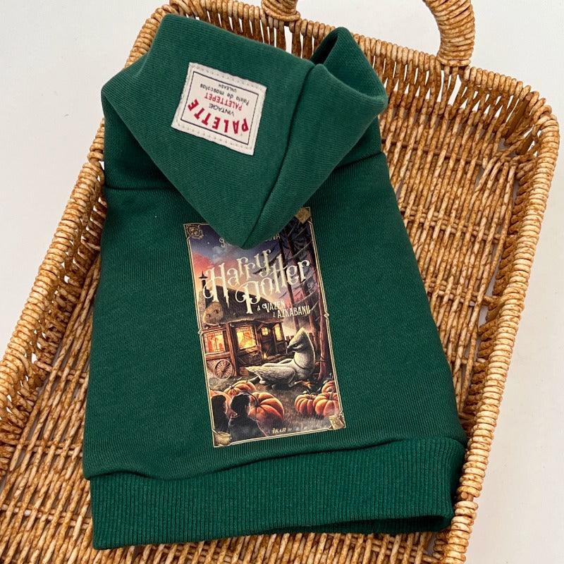 PalettePet® Dark Green Harry Potter Sleeveless Dog Hoodie - KIKOPALS