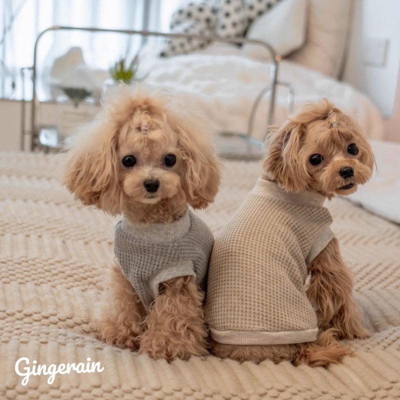 GINGERAIN® Thick Waffle Knit Warm Pet Vest - KIKOPALS