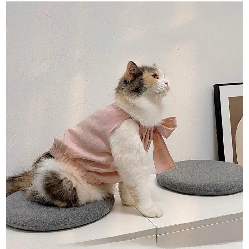 SANSUUK® Bow-Knot Linen & Cotton Pet Sling - KIKOPALS