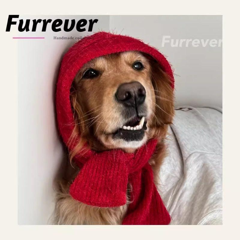 Furrever® Red Scarf Hat for Pets - KIKOPALS