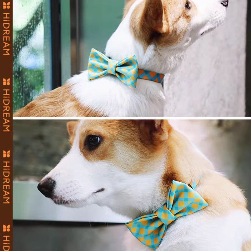 HiDREAM® Colorful Series Dog Bow Tie Collar for Dogs & Cats