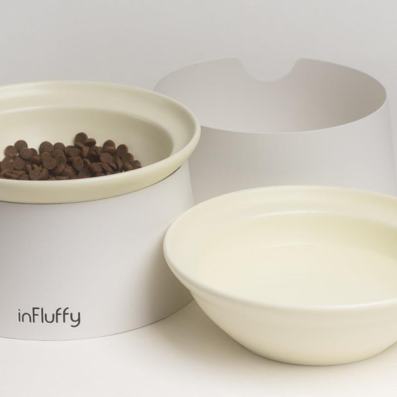 InFluffy® Split Ceramic High Pet Bowl - KIKOPALS