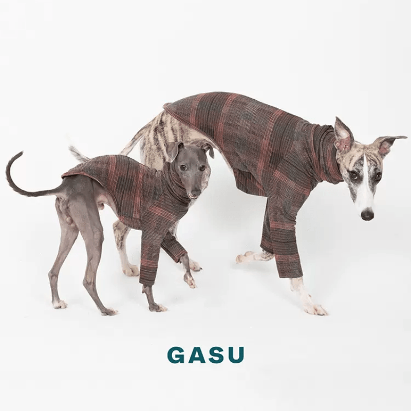 GASU® Pink and Brown Gingham Dog Apparel - KIKOPALS