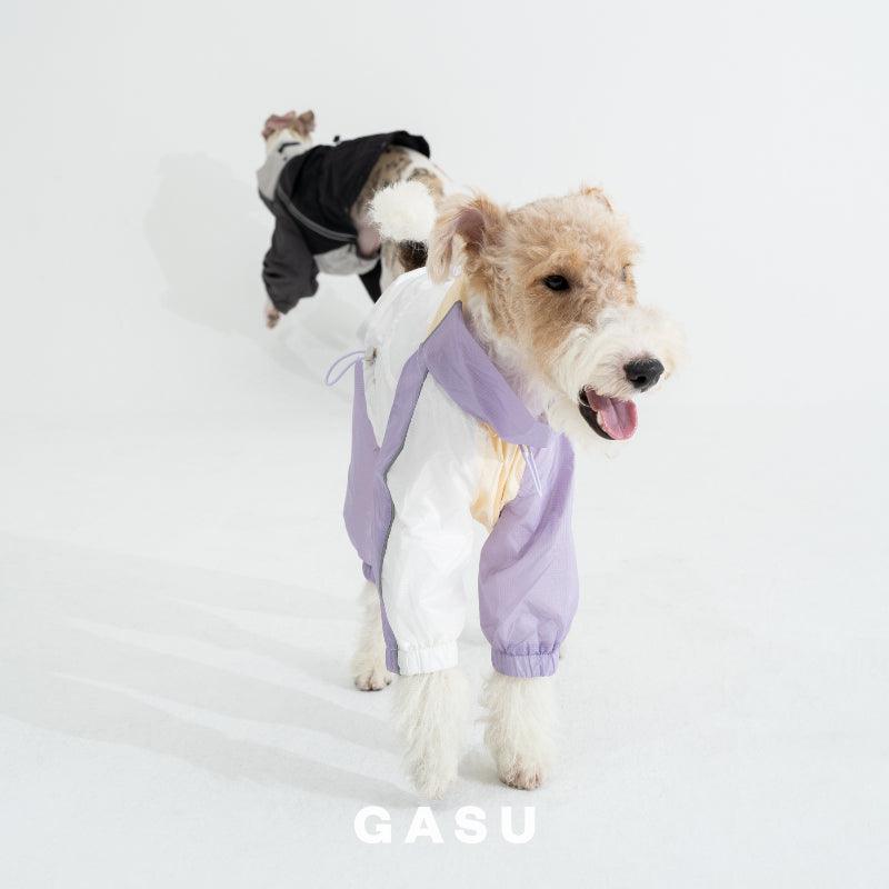 GASU® Cloudy Purple Color-Blocked Raincoat - KIKOPALS