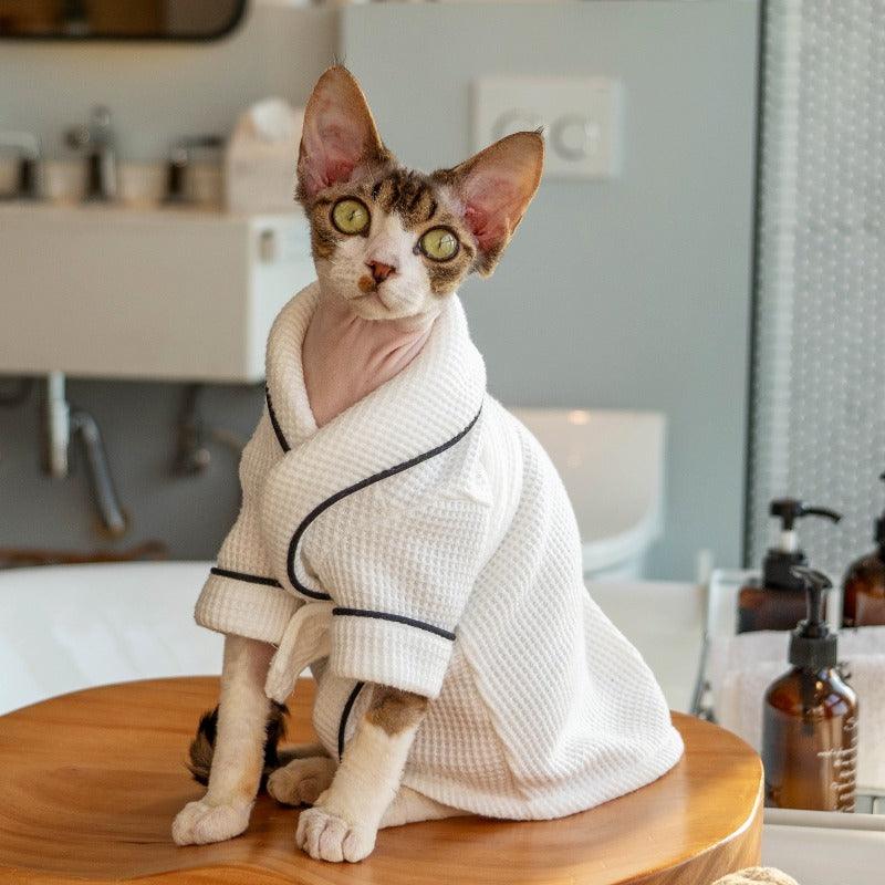 GINGERAIN® Soft Absorbent Cotton Pet Bathrobe - KIKOPALS