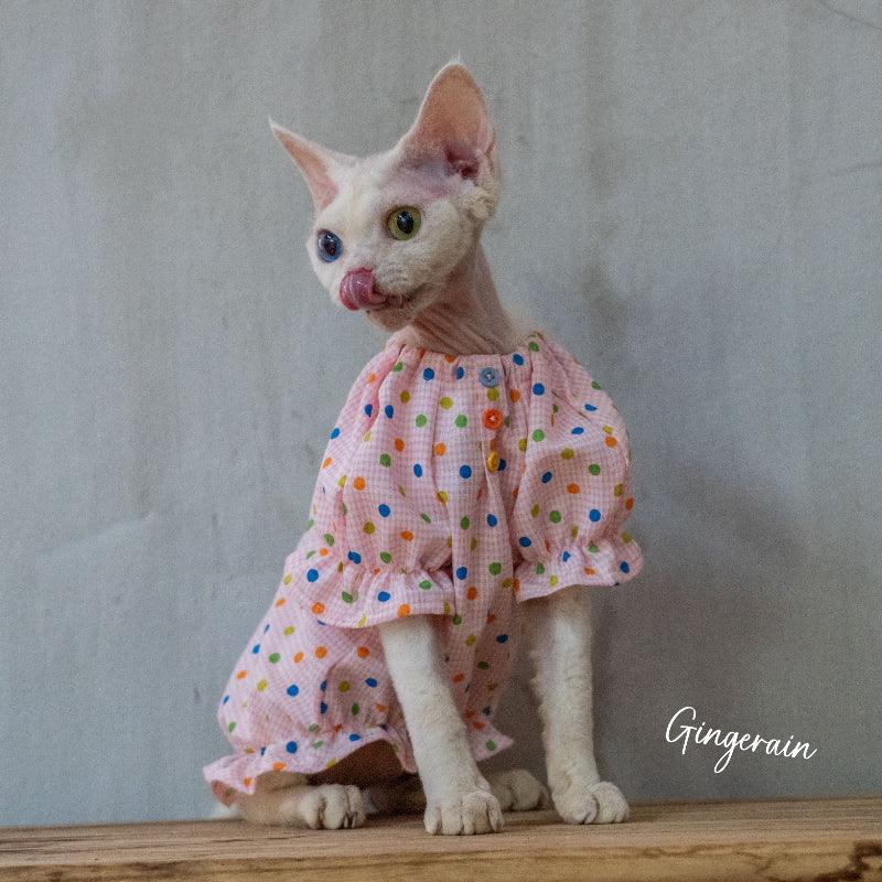 GINGERAIN® Candy Dot Doll Pet Dress - KIKOPALS