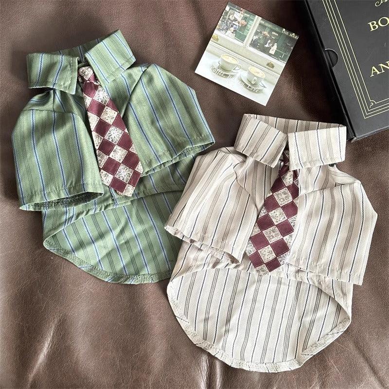 Bluetime® Pet Bow Tie Shirt - KIKOPALS