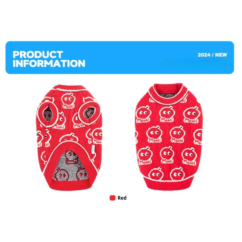 MookiPet® Red Pet Sweater Vest for Dogs