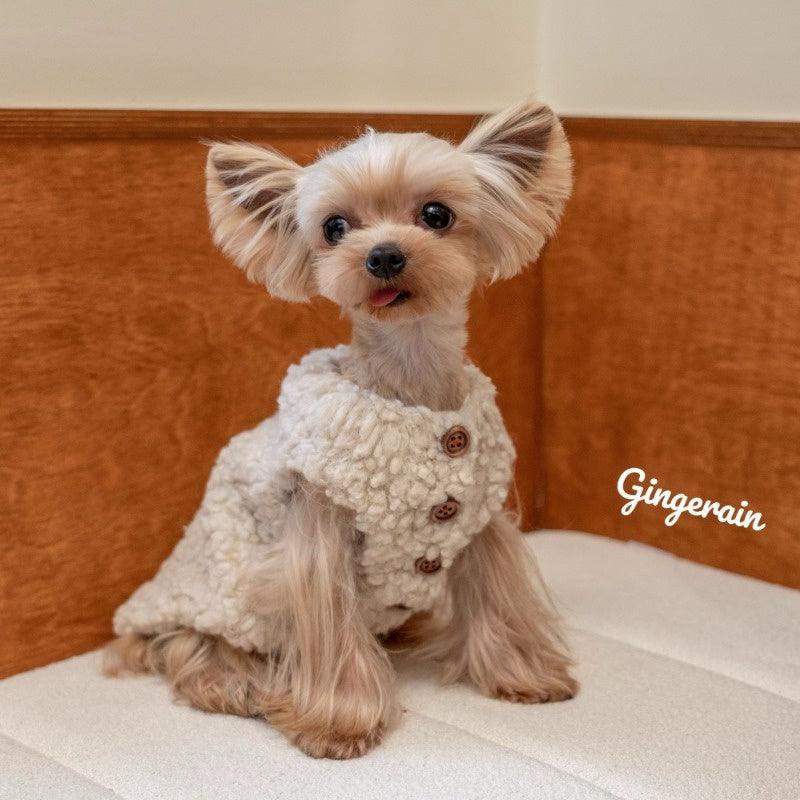 GINGERAIN® Shearling Dog Vest with Sweater - KIKOPALS