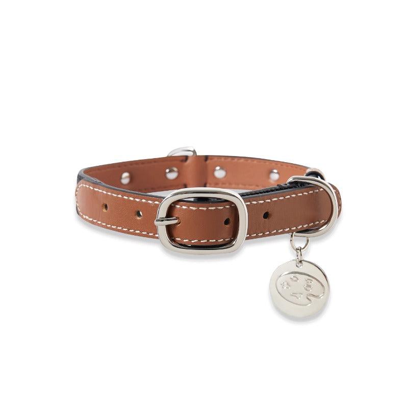 PalettePet® Color-Blocked Stud Leather Dog Collar & Leash Set - KIKOPALS